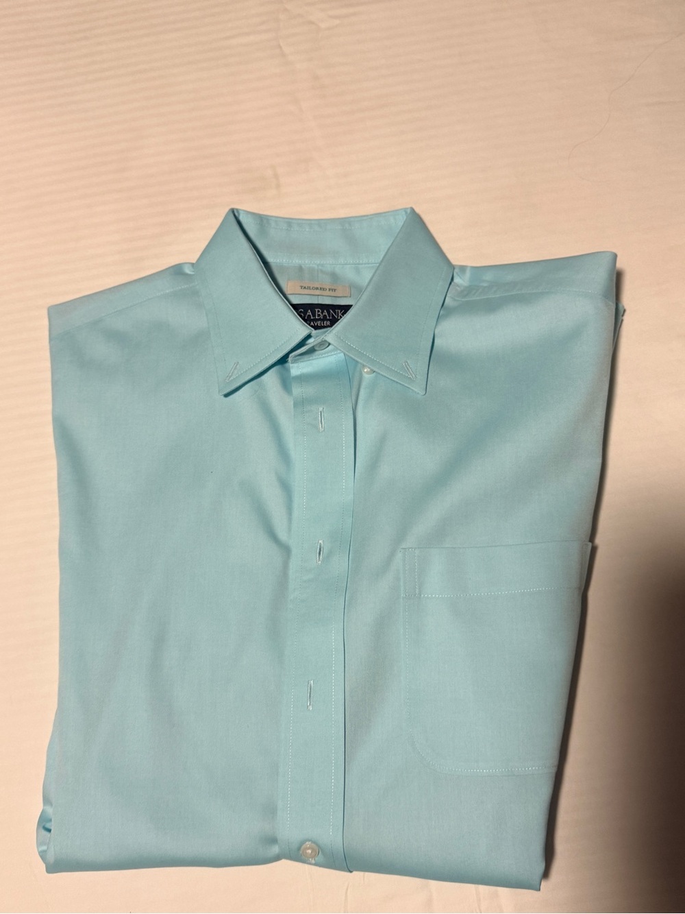 Jos. A. Bank Men's Light Aqua Dress Shirt